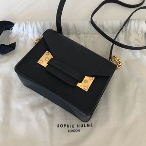 Sophie Hulme nano Milner saddle leather bag